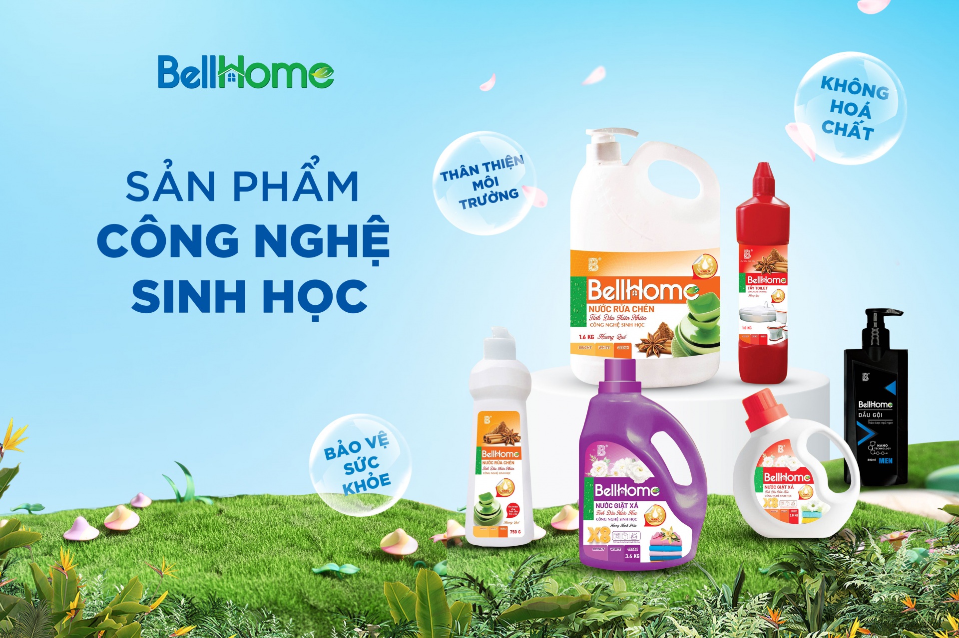 Bell Home - Sản phẩm công nghệ sinh học không hóa chất, thân thiện môi trường